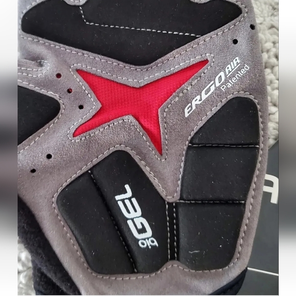 NWT LOUIS GARNEAU Adult Sz Large Biogel RXV2 Cycling Gloves Black White - Picture 7 of 10